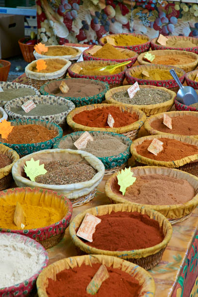istock Sales stand with fresh spices 901635742