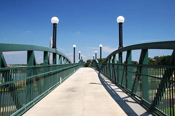 Bridge at Riverscape, Dayton, Ohio  dayton ohio photos stock pictures, royalty-free photos & images