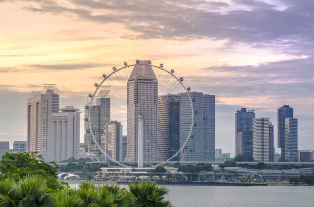 istock singapore city skyline  sunset time 901638904