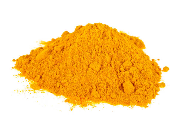 istock Turmeric powder isolated on a white background, Curcuma 901642778