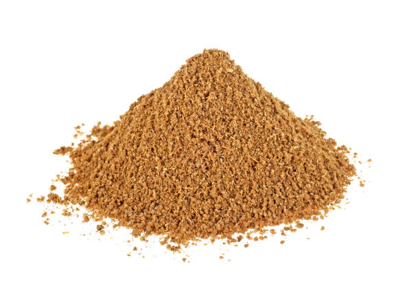 istock Pile of ground coriander on white background, indian spice 901642794