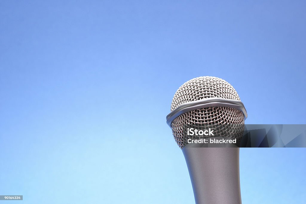 Microphone  Keynote Speech Stock Photo