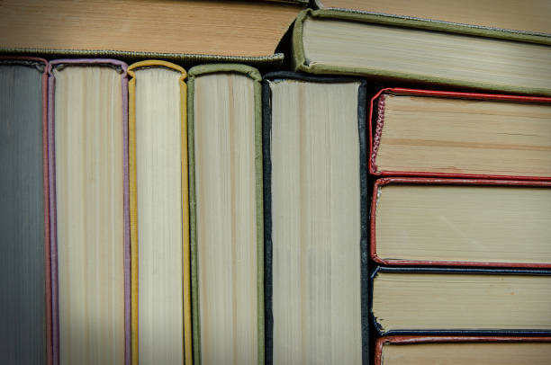 istock a stack of colorful books in a library 901643430