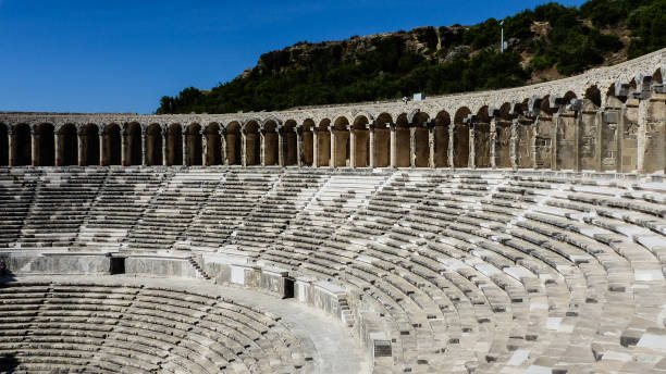 istock Ancient roman coloseum ruin in Turkey 901643528