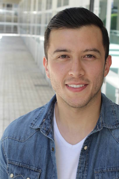istock Cute mixed race person male smiling isolated 901643818