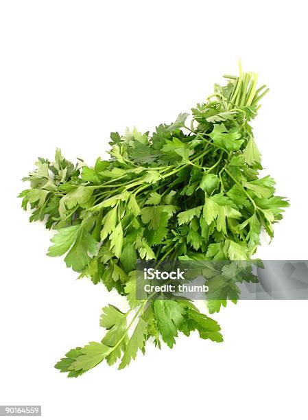 Parsley Isolated Stock Photo - Download Image Now - Bunch, Close To, Close-up