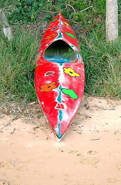 Hippy Kayak stock photo