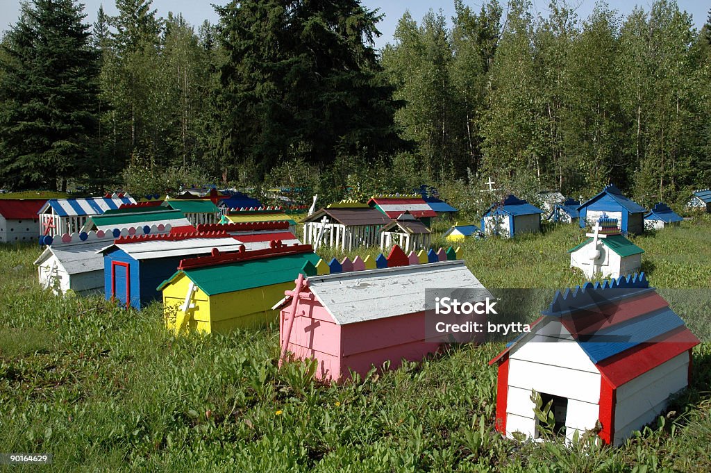 Eklutna cemitério, Alasca, EUA - Foto de stock de Alasca - Estado dos EUA royalty-free