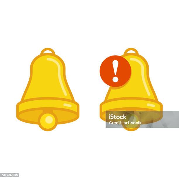 Ringing Bell Icon Stock Illustration - Download Image Now - Advice, Alarm, Alertness