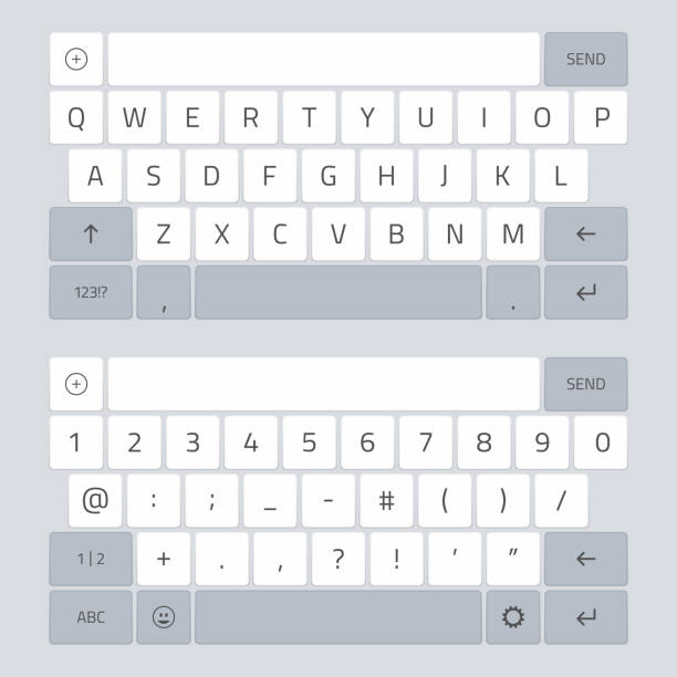 tastatur des smartphones. - keypad stock-grafiken, -clipart, -cartoons und -symbole