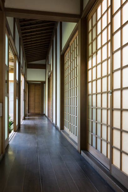 istock Japanese room and corridor 901647556
