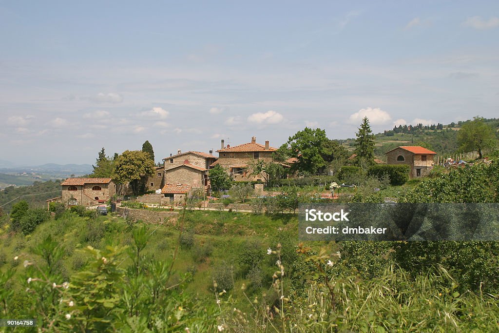 As colinas da Toscana, na Itália, a Europa - Foto de stock de Cipreste royalty-free