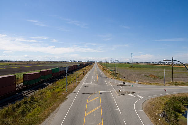 vista deltaport road - columbia oregon fotografías e imágenes de stock