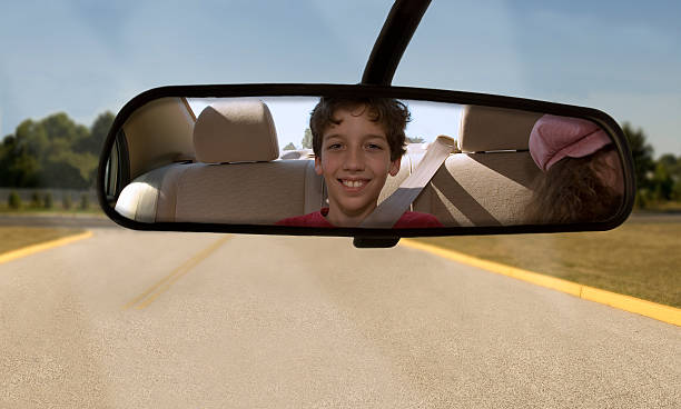 Rear View Mirror stock photo