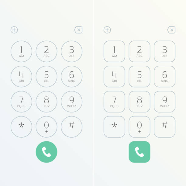 illustrazioni stock, clip art, cartoni animati e icone di tendenza di tastiera per telefono. - tastiera di computer