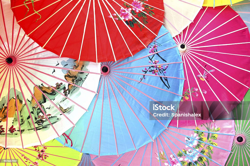 Chiński Parasole plażowe - Zbiór zdjęć royalty-free (Parasol)