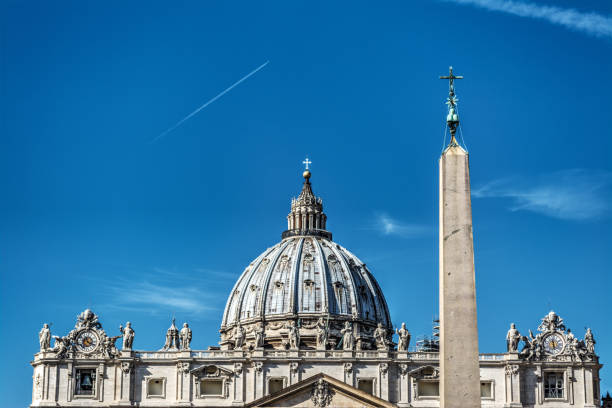 istock Obelisk and dome in Saint Peter's square 901657266