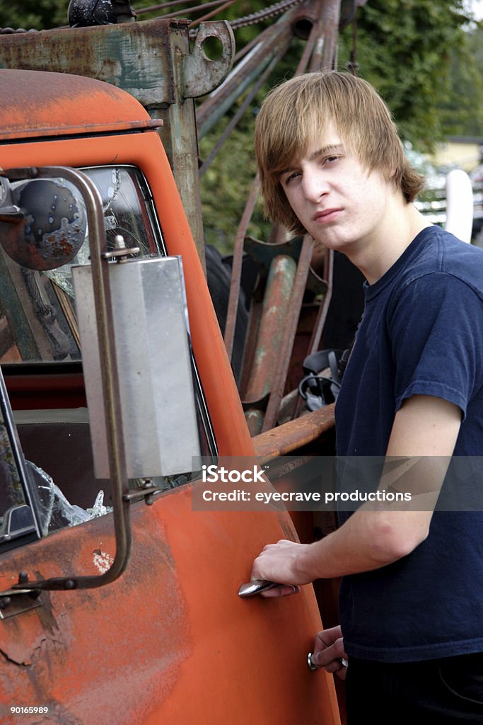 Junger Fahrer - Lizenzfrei Abschleppen Stock-Foto