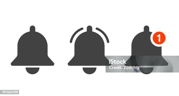 Notificationbellicons Stock Illustration - Download Image Now - Bell, Icon Symbol, Notification Icon