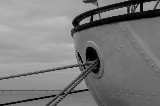 istock Moored ship in the port 901665694