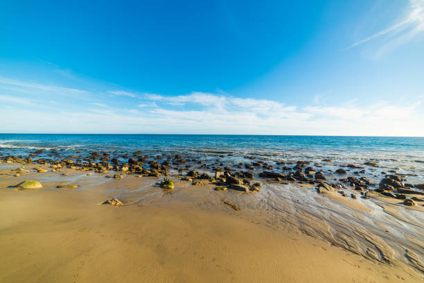 istock Rocks and sand in Malibu shore 901665842