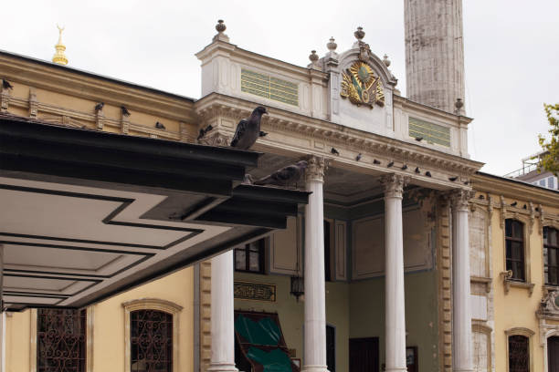 istock Pigeons at Tesvikiye mosque. It is a neo-baroque structure in Te 901666734
