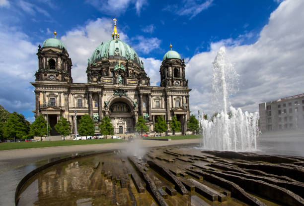 istock Cathedral in Berlin and fountain, Germany 901671104