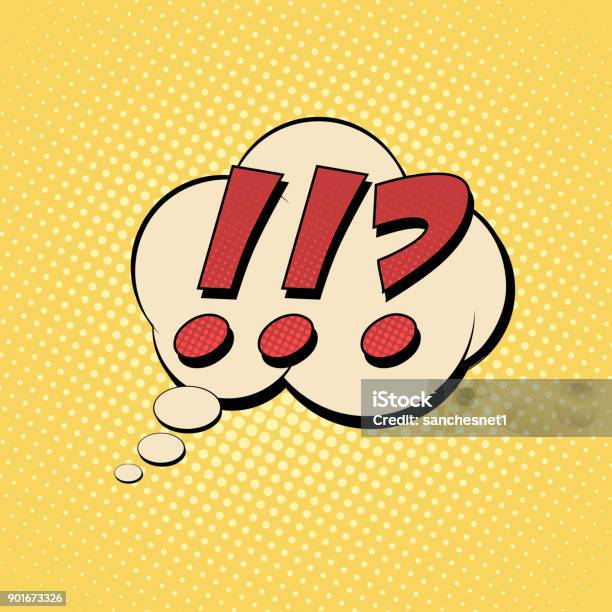 Questions Exclamation Marks Stock Illustration - Download Image Now - Hip - Body Part, Question Mark, Art