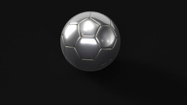 istock Silver Football Soccer Ball 901677592