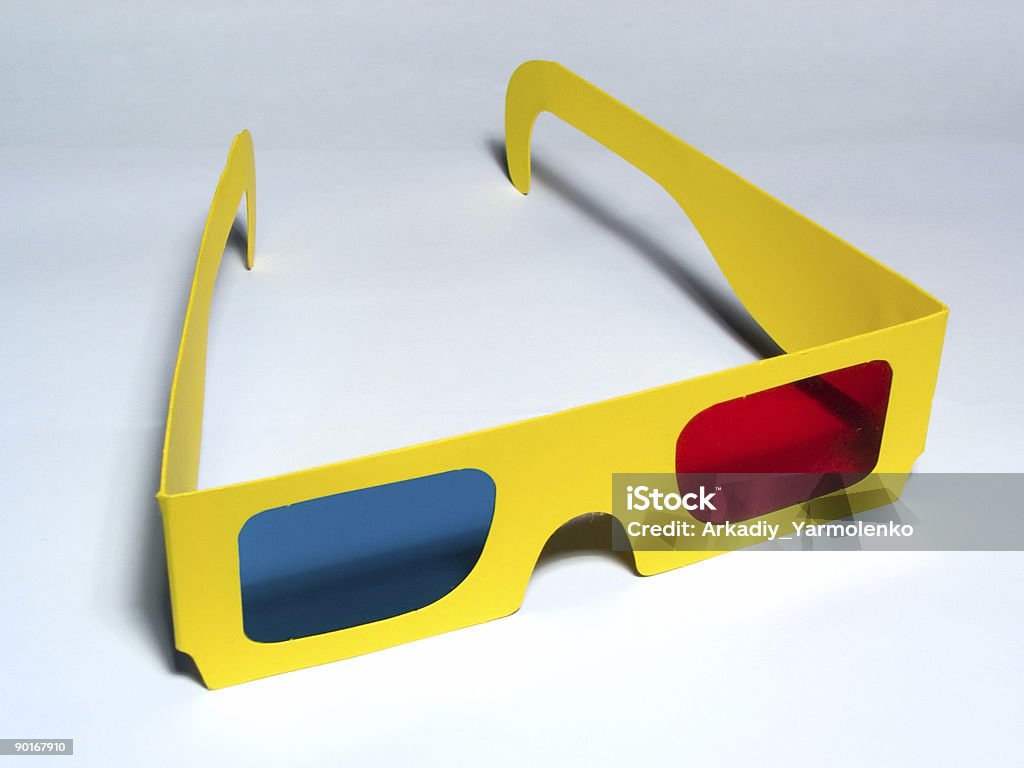 Gafas anáglifa - Foto de stock de Amarillo - Color libre de derechos