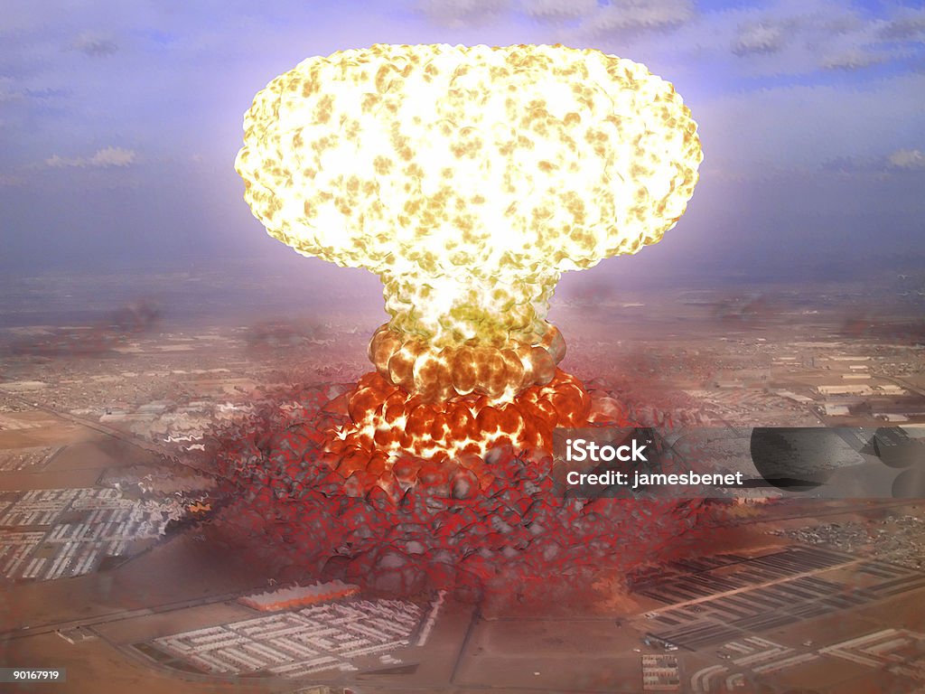 核爆発 - 水素爆弾のロイヤリティフリーストックフォト