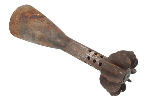 istock fragment of mortar bomb isolated 901706338