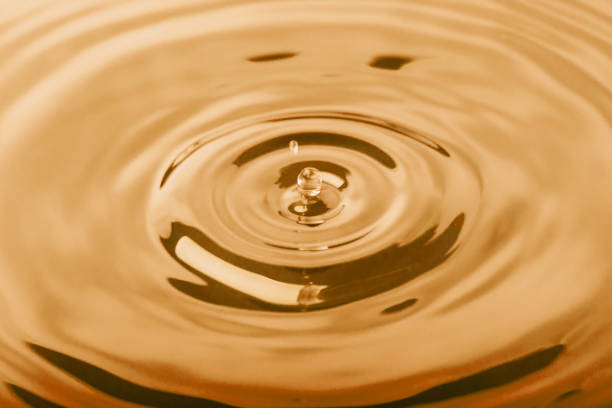 istock Macro shot of water splash on blue background 901721254
