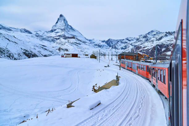 istock Matterhorn and Train Traffic, Switzerland 901737092
