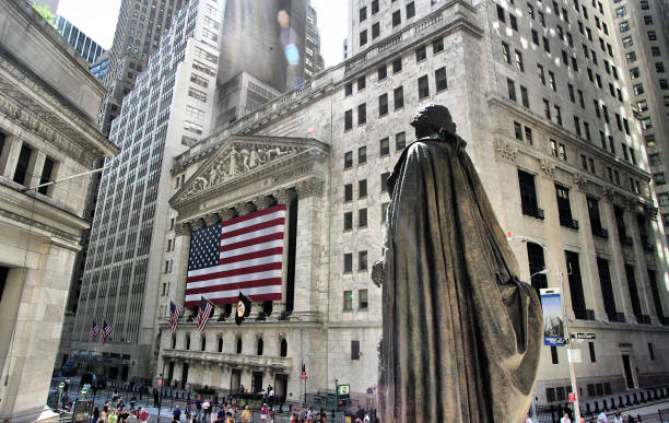 New York City, USA - July 28, 2010: The New york Stock Exchange on the Wall street in New York, NY. It is the largest stock exchange in the world by market capitalization.
