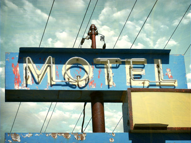 istock old neon motel sign 901754452