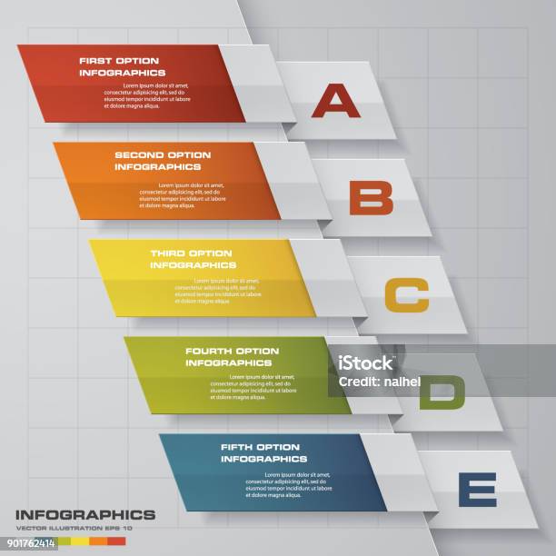 Processus De 5 Étapes Simples Modifiable Simple Editable Résumé Élément ...