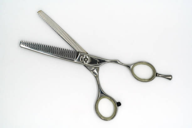 istock Scissors for hair cutting isolated on white background 901769804