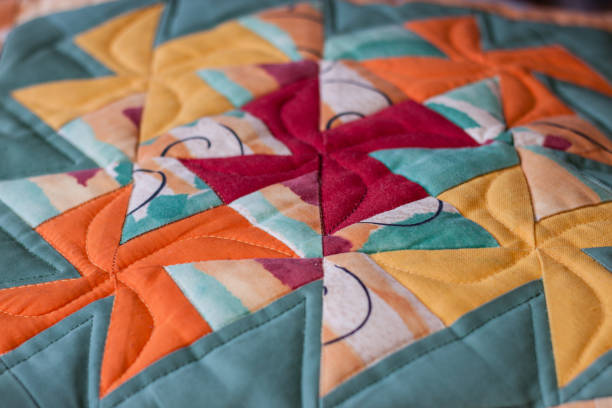 istock Lovely shot of pillow created by patchwork technique. Pillow from my Grandma 901777202