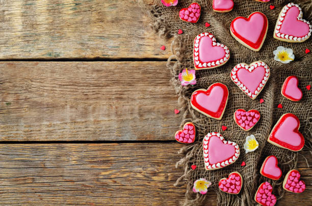 istock Heart shape sugar cookies for Valentine's Day 901781468