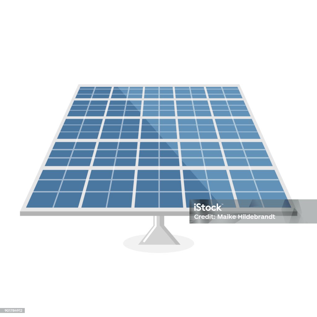 Solar Panel Inkscape Solar Panel Flat Design Stock Illustration - Download Image Now ...