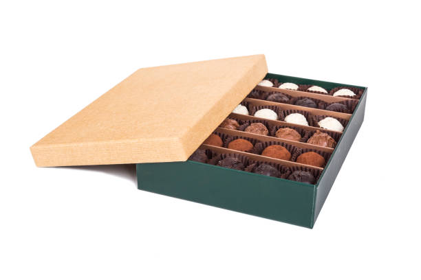 istock Chocolate Balls in Box on White 901785374