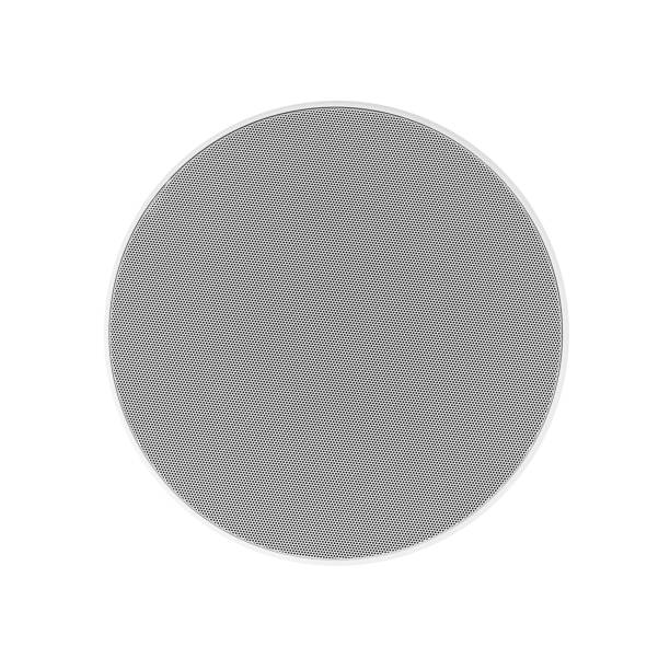 istock Round speaker with metal grille isolated 901787852