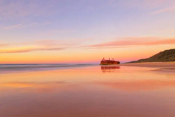 Photo of Sunrise at the Maheno Shipwreck on Fraser Island