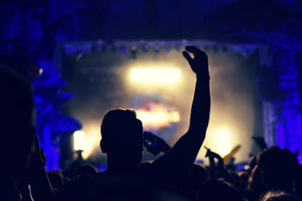 istock Crowd rocking during a concert with raised arms. 901789578