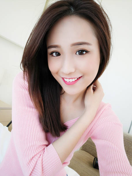 istock beauty woman selfie happily 901796216