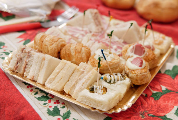 istock detail of mixed canapes 901801144
