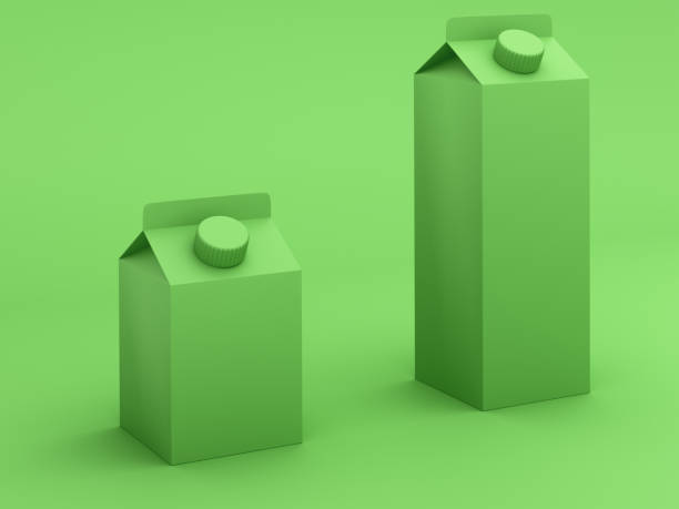 grün getönten milch-boxen - green box stock-fotos und bilder