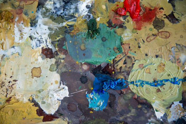 istock Abstract background of colorful painting texture 901814000