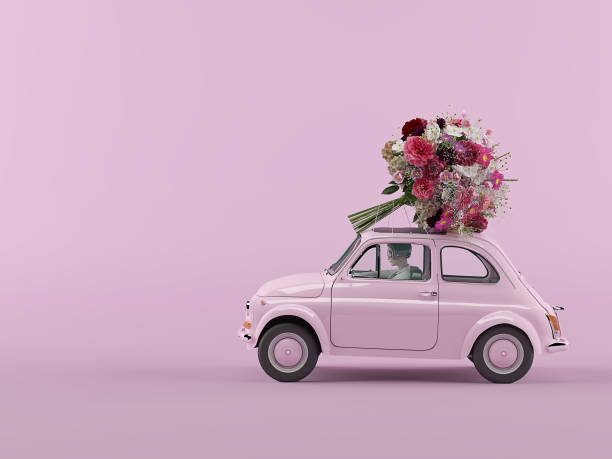 istock bunch of flowers is coming. 3d rendering 901820746